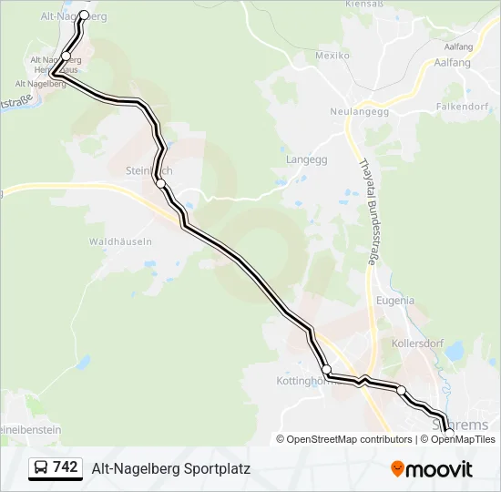 742 Bus Line Map