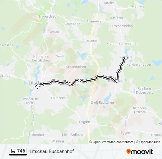 746 Bus Line Map