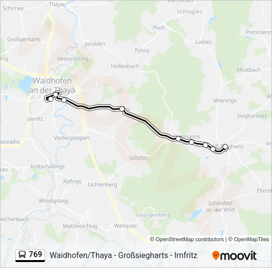 769 Bus Line Map
