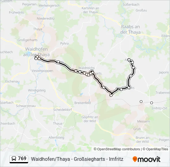 769 Bus Line Map