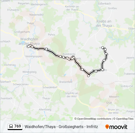 769 Bus Line Map