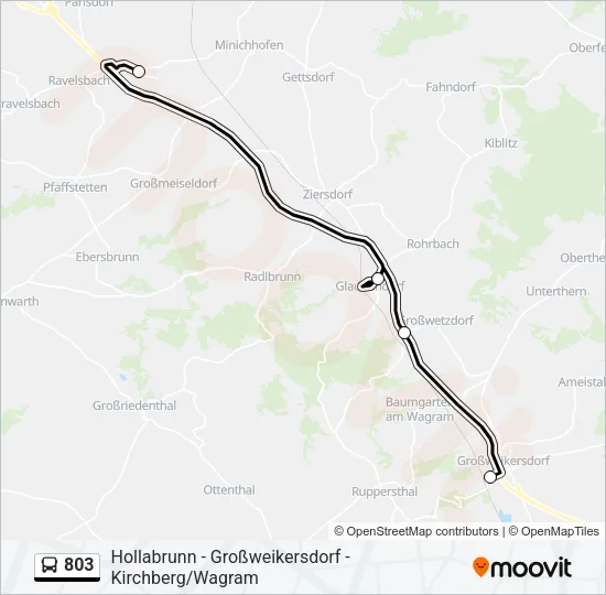 803 Bus Line Map