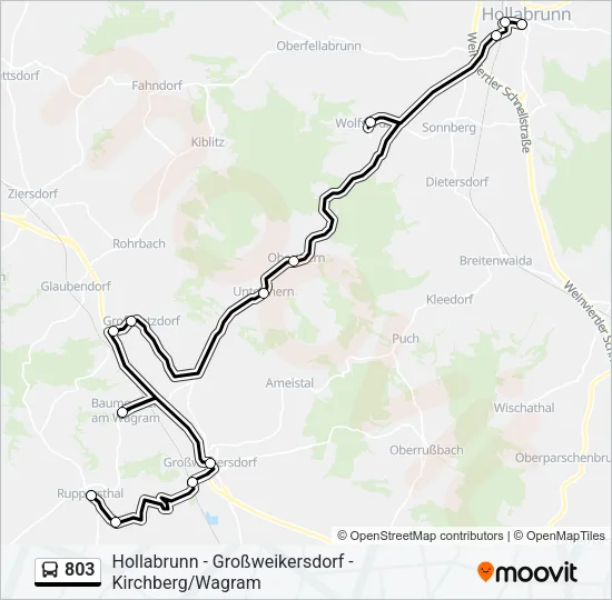 803 Bus Line Map