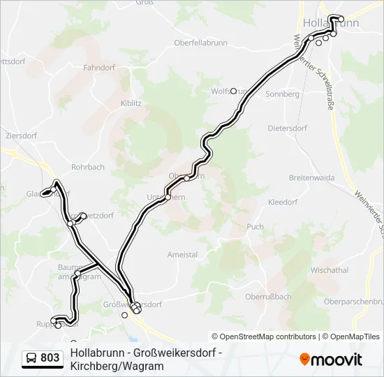 803 Bus Line Map