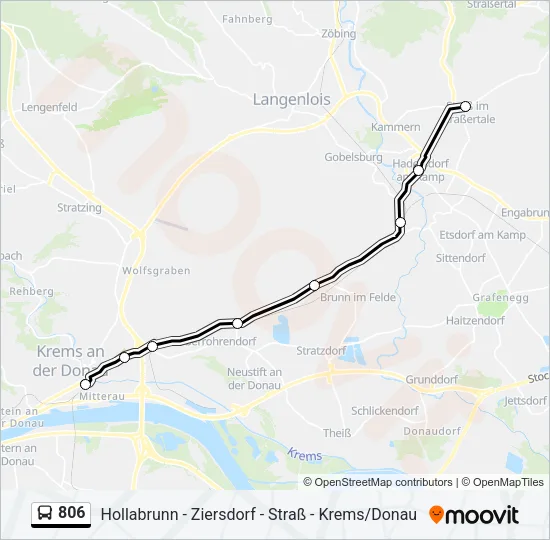 806 Bus Line Map