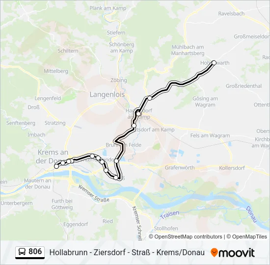 806 Bus Line Map
