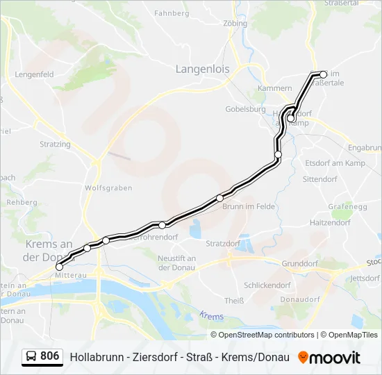 806 Bus Line Map