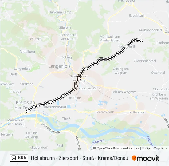 806 Bus Line Map