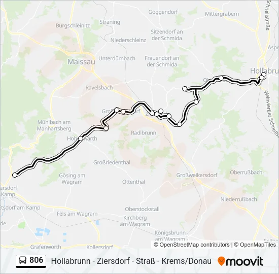 806 Bus Line Map