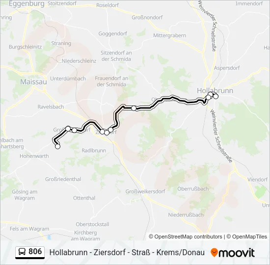 806 Bus Line Map