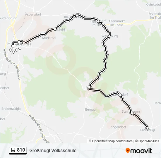 810 Bus Line Map