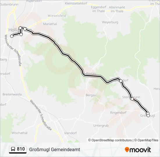 810 Bus Line Map