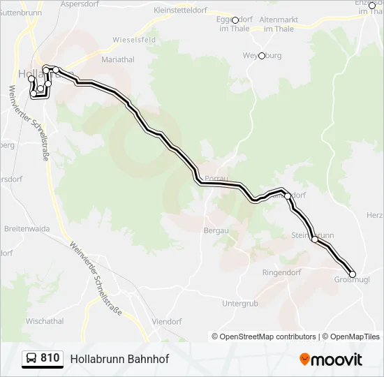 810 Bus Line Map