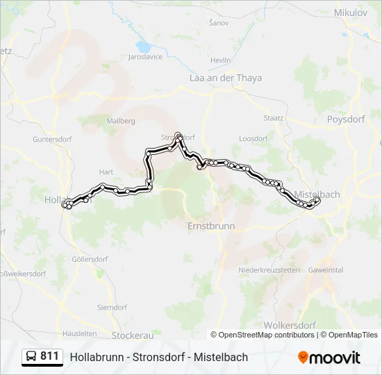 811 Bus Line Map
