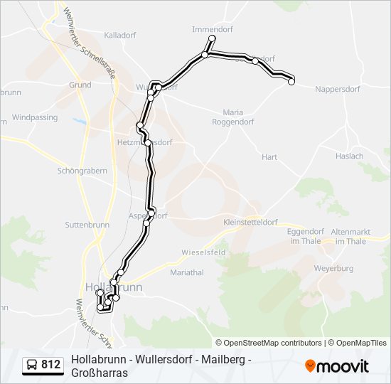 812 bus Line Map