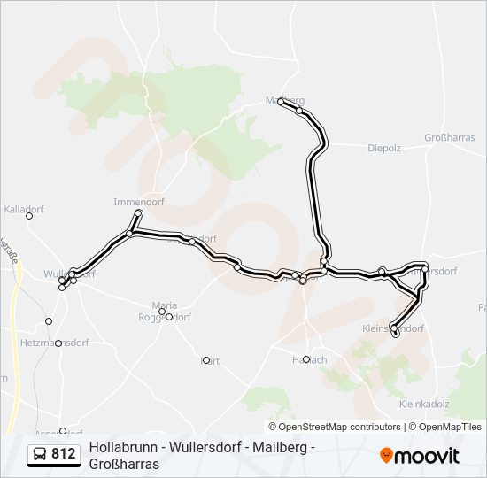 812 bus Line Map