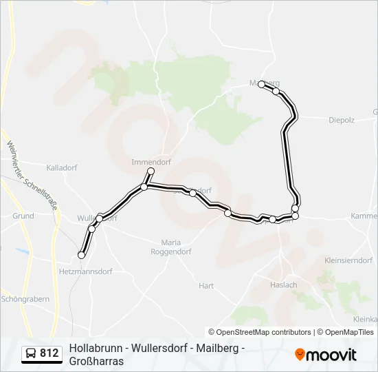 812 Bus Line Map