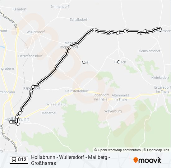 812 bus Line Map