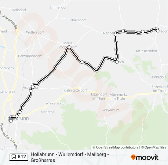 812 Bus Line Map