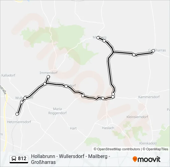 812 Bus Line Map