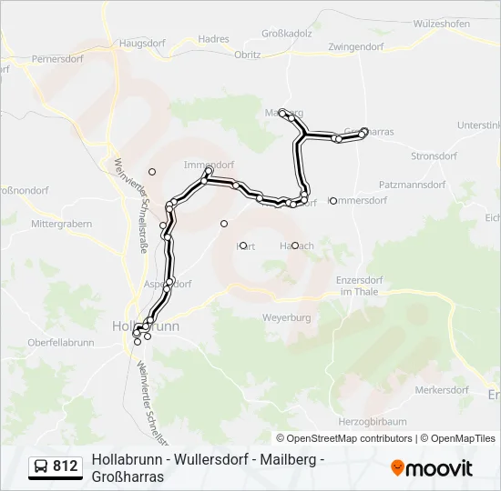 812 Bus Line Map