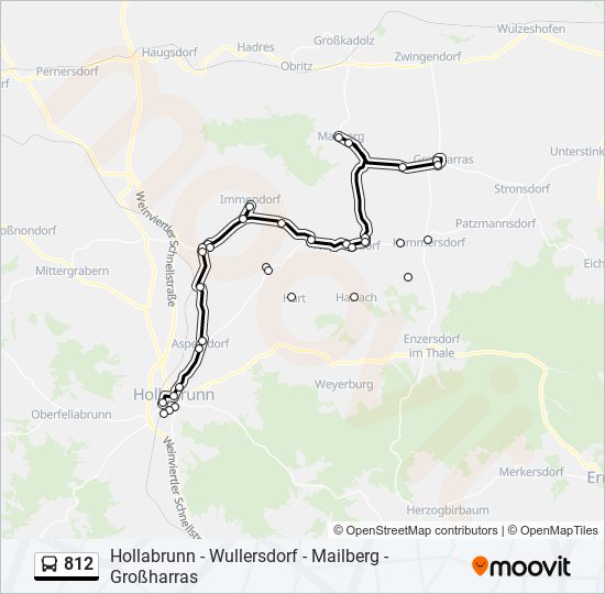 812 bus Line Map