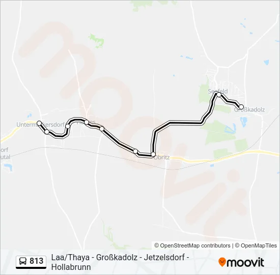 Buslinie 813 Karte