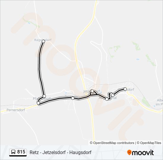 815 bus Line Map