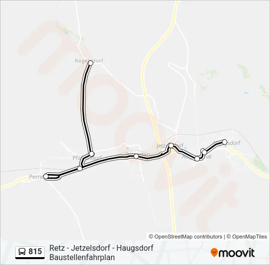 815 Bus Line Map