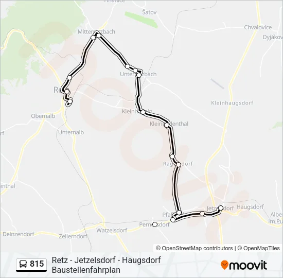 815 Bus Line Map