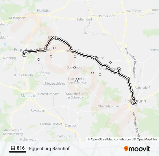 816 Bus Line Map