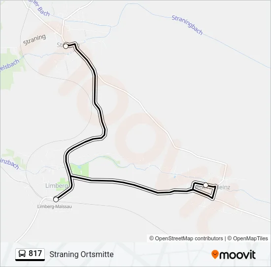 817 Bus Line Map