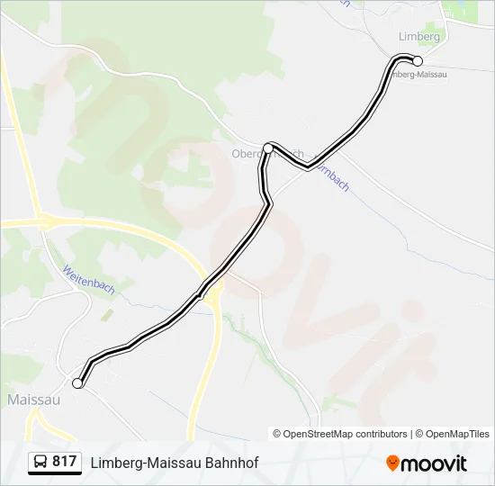 817 Bus Line Map