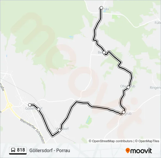818 Bus Line Map