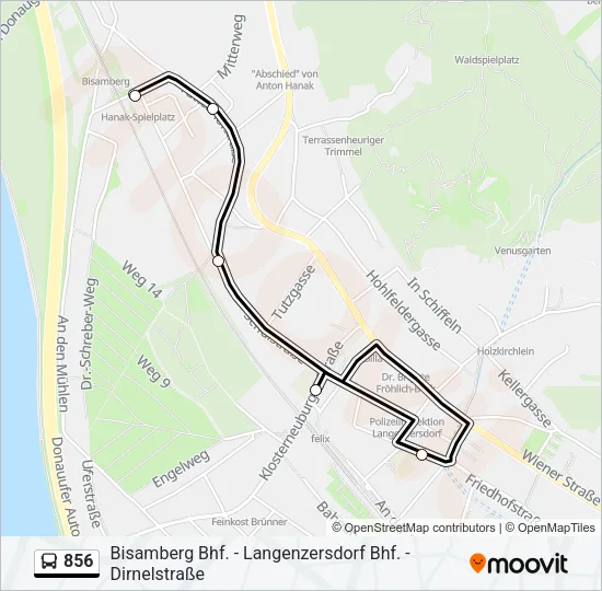 856 Bus Line Map