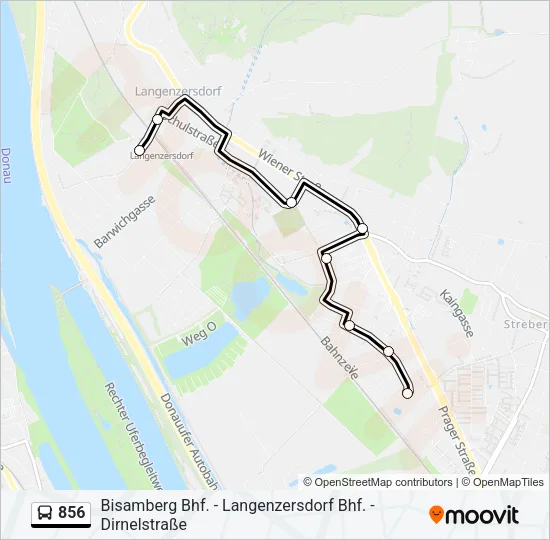 856 Bus Line Map