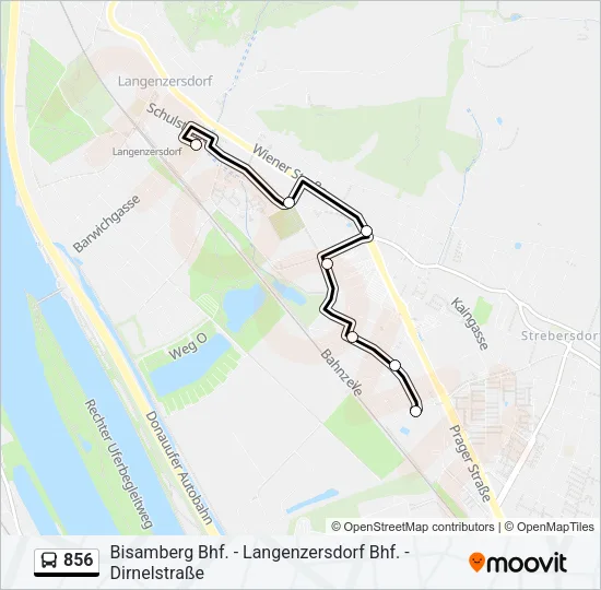856 Bus Line Map
