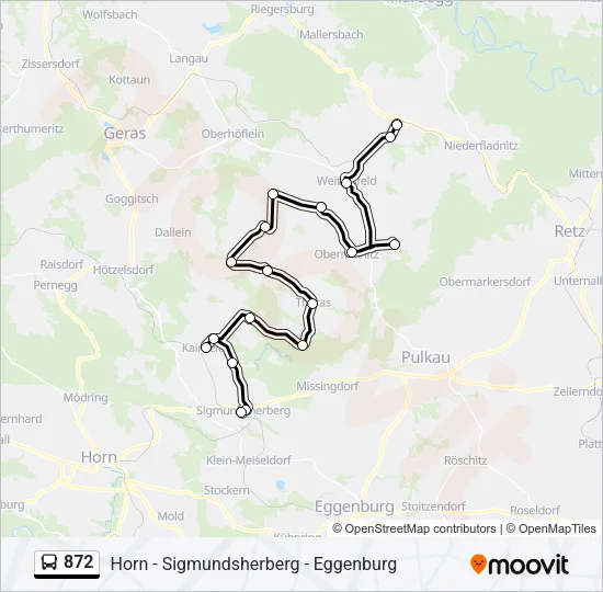 872 Bus Line Map