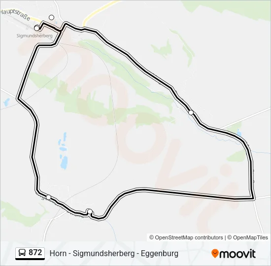 872 Bus Line Map
