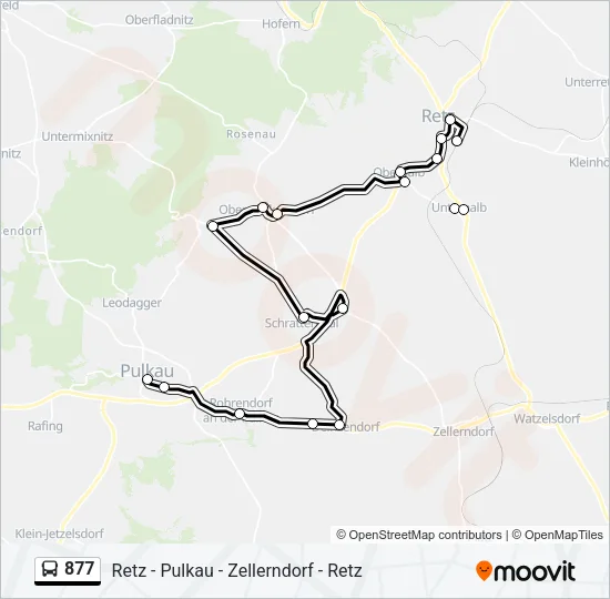 877 Bus Line Map
