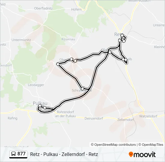 877 Bus Line Map
