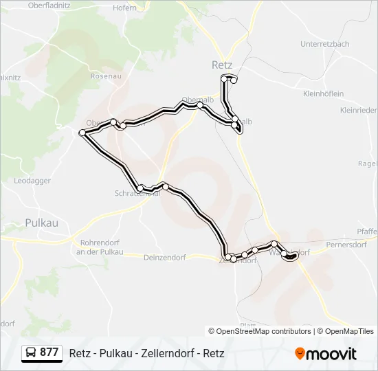 877 Bus Line Map