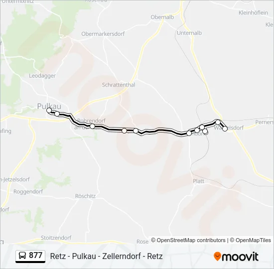877 Bus Line Map
