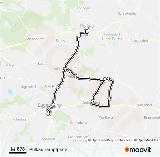 878 Bus Line Map