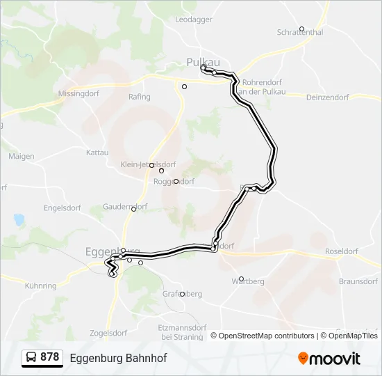 878 Bus Line Map