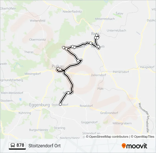 878 Bus Line Map