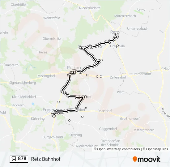 878 Bus Line Map