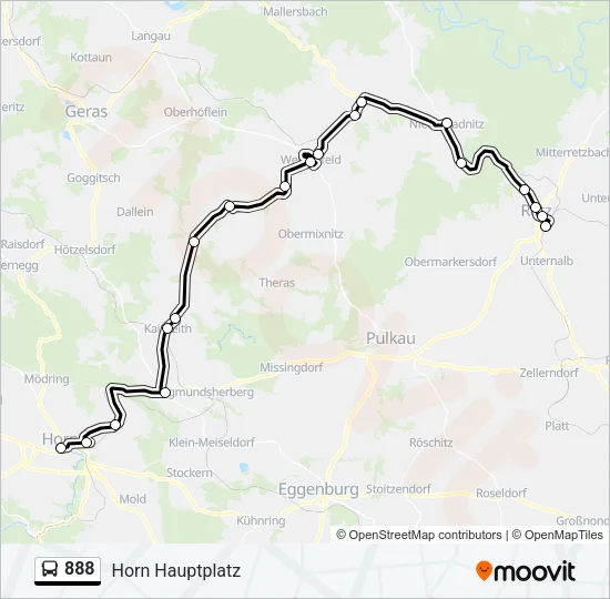 888 Bus Line Map