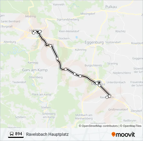 894 Bus Line Map