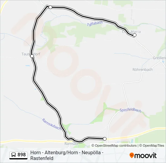 898 Bus Line Map